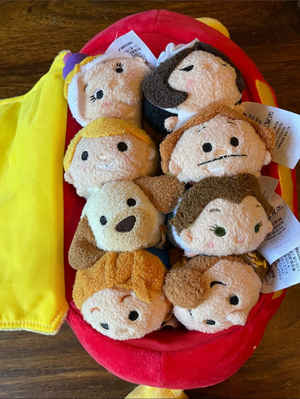 NWT Disney Tsum Tsum Beauty and the Beast Plush Toy Set 8 Plushies NEW